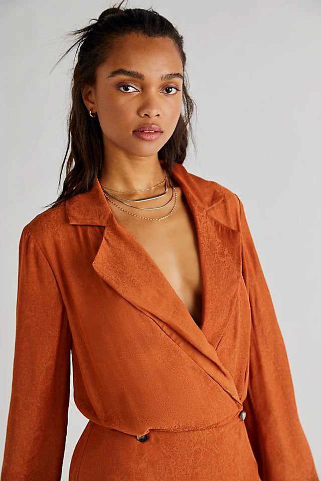 Free People Simone wrap dress